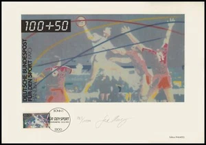 EDICIÓN ARTE 1990 BRD 1449 BALONMANO DEPORTIVO - ¡EDICIÓN SOLO 1.000!! - Imagen 1 de 3