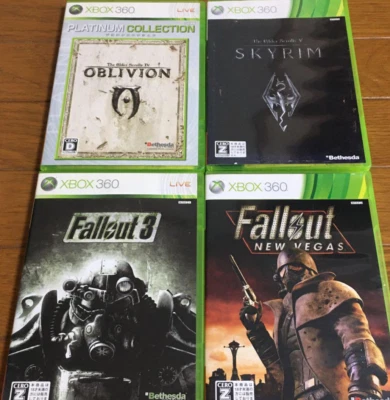 XBOX360 Fallout 3 New Vegas Skyrim Oblivion Set from Japan (Used)(Good Condition - Image 1 of 4