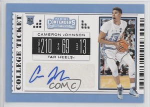 2019-20 Panini Contenders Draft Picks Cameron Johnson (White Jersey) Rookie RC