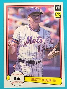 1982 Donruss    #56 Rusty Staub New York Mets Baseball Card D4 - Picture 1 of 2