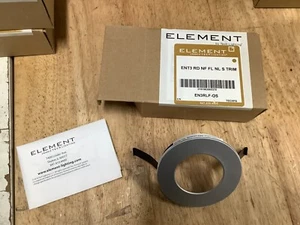 NEW Tech Lighting EN3RLF-OS, Entra 3" Round Flangeless Flat Recessed Trim SILVER - Picture 1 of 1