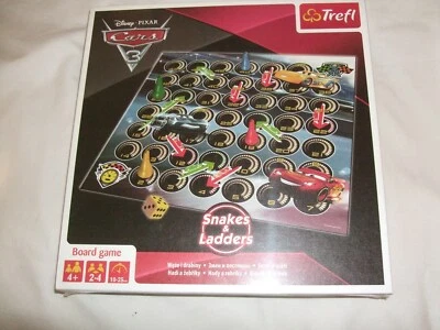 New Disney Pixar Cars 3 Snakes & Ladders Board Game - Image 1 of 2