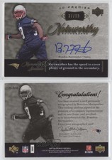 2007 UD Premier Noteworthy Auto /99 Brandon Meriweather #N-BM Rookie Auto RC