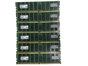 Lot of 6 - Kingston 16GB 2Rx4 PC4-2133P KTH-PL421/16G Server Memory - Picture 1 of 3