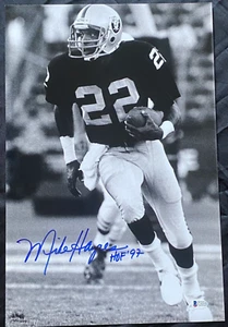 Mike Haynes Oakland Raiders Auto Signed 12x18 Photo HOF 1997 ~ BAS Beckett COA - Picture 1 of 3