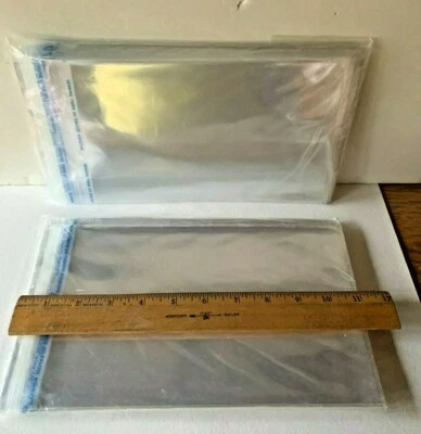 600 Clear Resealable Polypropylene Sleeve 6 x 9 Acid Free Archival ULINE S15460 - Image 1 of 4