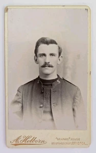 Antica foto CDV bella salvezza esercito uomo Holborn Bristol Regno Unito ottimo retro - Foto 1 di 3