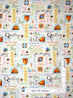 Quilting Bee Hive Garden Honey White Cotton Fabric by Red Rooster By The Yard
