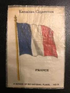 Kensitas Cigarettes 1933 bandera de seda Francia #3 de 60 (336a) - Imagen 1 de 3