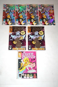 Silver Surfer V3 #1, 50, 50, 75, 75, 75, 75! 1987! VF/NM! Foil! Thanos! - Picture 1 of 5