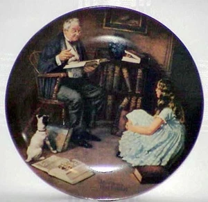 Norman Rockwell's - "The Storyteller" Sammelteller in OVP & Papieren - Bild 1 von 1