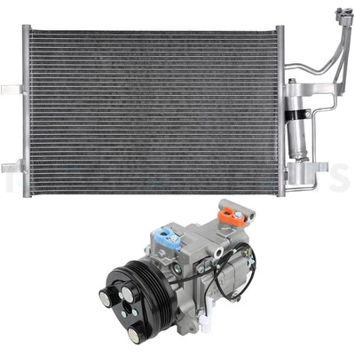 AC Condenser & AC Compressor Cooling Kit For 2004-2009 Mazda 3 2.0L 2.3L - Image 1 of 4