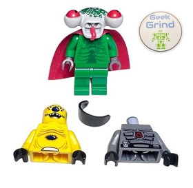 Lego MINI FIGURE Space SP092 SP100 Space Police ALIEN III SQUIDMAN & Parts 2009