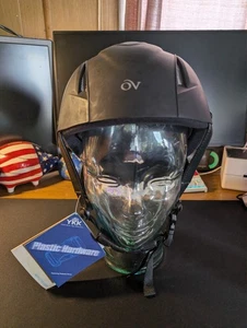 NEW NO VISOR Ovation Deluxe Schooler Helmet Black Size S/M 52-56 - Picture 1 of 6