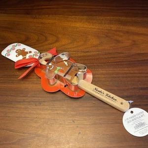 NWT 2 Piece Cookie Cutter And Spatula Set Gingerbread Man Christmas Cooking Set - Picture 1 of 9