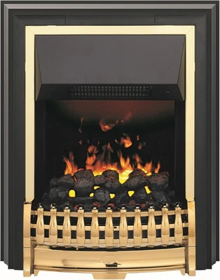 Dimplex Bramdean Free Standing Optimyst Electric Fire Brass & Black REMOTE BNIB - Image 1 of 4