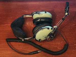 David Clark H10-76 Aviation Headset Untested Pilot USAF Military W/ M-87/AIC MIC - Imagen 1 de 5