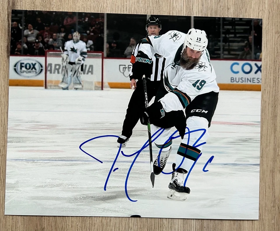 Foto autografiada firmada por Joe Thornton San Jose Sharks NHL 8x10 y certificado de autenticidad Hof 25 Foto 1 de 1