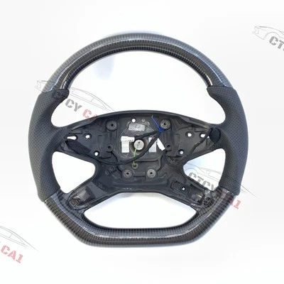 Custom Carbon Fiber Steering Wheel for Mercedes-Benz E350 E400 E550 E63 2010-18 - Image 1 of 4