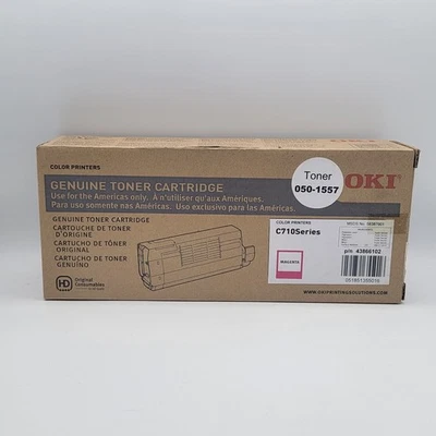 OKI C710 Series Toner 050-1557 Magenta Cartridge 43866102 (New) - Image 1 of 4