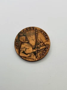 Vintage Felix Muller Basel Switzerland Jahre Copper Pin 1957 2000 Brooch - Picture 1 of 3