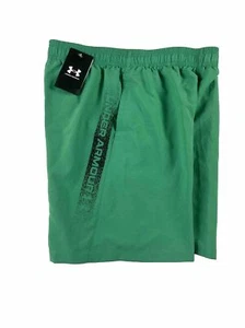 Under Armour Shorts UA Youth Boys Size XL Green Woven Polyester Graphic NEW $25 - Picture 1 of 10