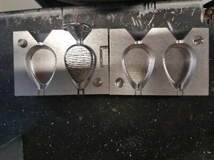 FISHING 2IN1 FLAT PEAR LEAD MOULD CNC ALUMINIUM  (All Weights) - Picture 1 of 1