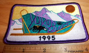 1995 Alaska Yukon Quest 1000 mile Dog Sled Race Embroidered Patch, hard 2 find - Picture 1 of 1