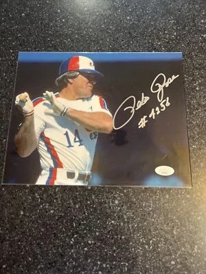PETE ROSE signed EXPOS 8x10 Photo!  JSA CERTIFIED (2) - Image 1 of 2