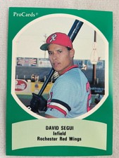 1990 AAA All Star Game Baseball ProCard#54-David Segui, Rochester Red Wings