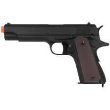 Cyma CM123 Metal 1911 Electric Airsoft Pistol Full Auto Hand Gun Black FPS 300