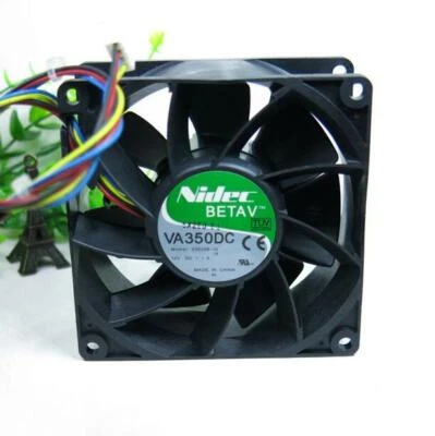 Nidec VA350DC V35208-35 9038 9CM 12V 1.1A X3100 4 line case fan - Image 1 of 4