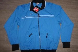 VINTAGE 90s NIKE TEAM SPORTS MENS TRACK JACKET BLUE FULL ZIP LARGE RARE NEW NWT - Picture 1 of 13
