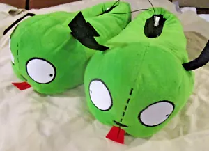 Invader Zim GIR GREEN Alien Dog Suit Plush Nickelodeon Slippers Adult Lg/XL 9-10 - Picture 1 of 6