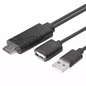 USB Female to 1080P HDMI Male HDTV Adapter Charging Adapter for IOS Android 3in1 - Picture 1 of 7