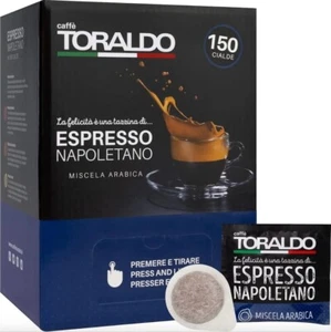 450 Cialde Caffè Toraldo Filtrocarta ESE 44 mm Miscela Arabica - Imagen 1 de 3