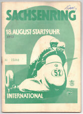 Sachsenring 1957 Programa Deportes de Motor DDR
