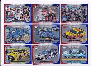 2016 Panini PRIZM RED/WHITE/BLUE PRIZM PARALLEL #64 Kevin Harvick BV$6!!