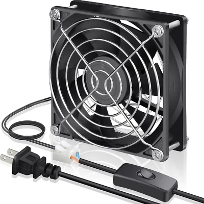 90Mm EC Axial Cooling Fan 92Mm X 25Mm AC 110V 115V 120V 220V 240V Dual Ball Bear - Image 1 of 4