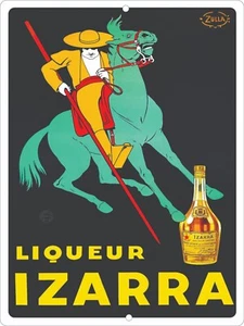 Letrero Liquer Izarra Metal 9x12 EE. UU. Envío Gratis - Imagen 1 de 5