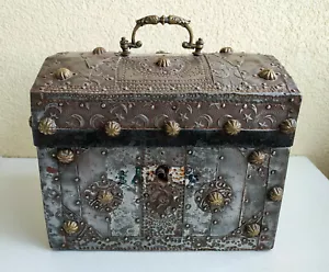 AMAZING Rare Antique Old Ottoman Jewelry Money Box Treasure Chest - Bild 1 von 11