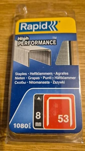 Tacker Klammern   Typ53   8mm      STAHL     11,4x0,75mm    1080S. - Bild 1 von 2