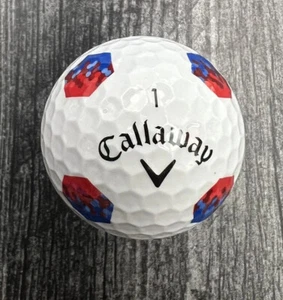 Callaway Chrome Soft Red & Blue Tru Track New Prototype Golf Ball (1) - Picture 1 of 3