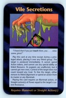 Illuminati New World Order INWO Assassins Card Game NWO Uncommon Vile Secretions