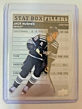 Jack Hughes Stat Box Fillers 2023-24 Upper Deck Series 1