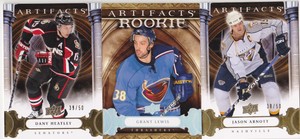 09-10 Artifacts Dany Heatley /50 GOLD Parallel Senators 2009