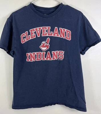 Cleveland Indians Majestic Tshirt baseball MLB Tribe Guardians Fit Sz S - Image 1 of 4
