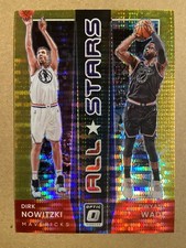 2021-22 Donruss Optic All Stars Dwyane Wade Dirk Nowitzki GOLD PULSAR 03/10 #12
