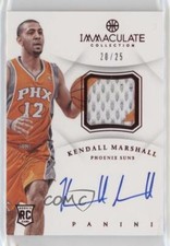 2012-13 Panini Immaculate Red 20/25 Kendall Marshall RPA Rookie Patch Auto RC