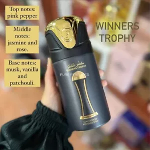 Lattafa 250ml Winners Trophy Perfume Spray Extra Long Lasting Unisex Fragrance - Picture 1 of 1